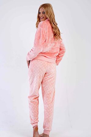 Kadın Welsoft Uzun Kol Pembe Pijama Takımı C3T0N4O030