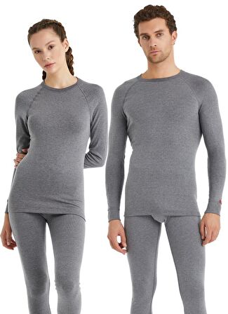 Uzun Kol Thermal Unisex İçlik Gri C9T5N2O9