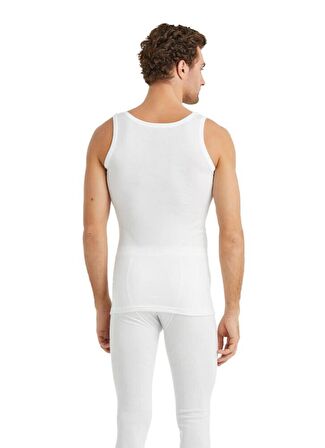 Thermal Sıfır Kol Atlet Unisex İçlik Beyaz C0T6N2O9