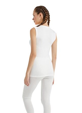 V Yaka Thermal Atlet Unisex İçlik Beyaz C3T4N2O9