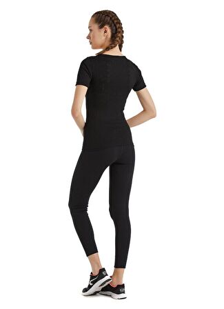 Kadın Kısa Kol Level 1 Siyah Thermal C7T6N2O1