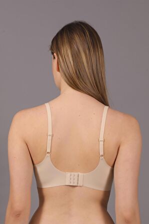 Kadın Lazer Kesim İnce Süngerli Desteksiz Ten Crop Sütyen C3T3N6O110