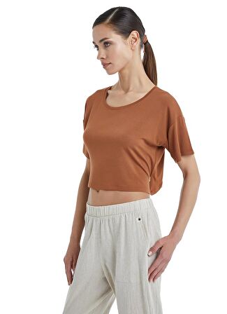 Kadın Kısa Kol Tarçın Pijama Takımı C4T9N3O06-