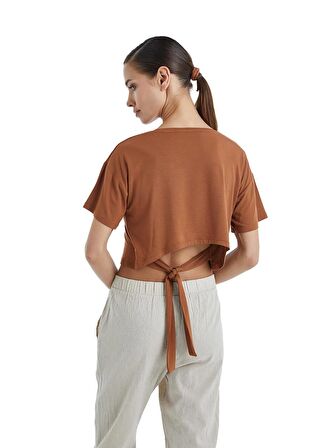 Kadın Kısa Kol Tarçın Pijama Takımı C4T9N3O06-