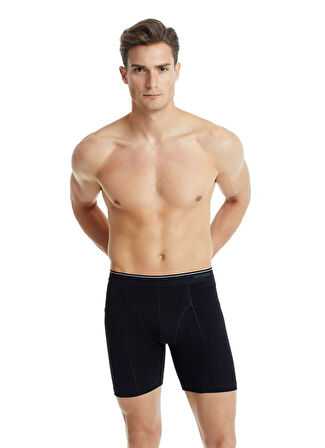 Tender Cotton Büyük Beden Siyah Boxer C6T1N2O9