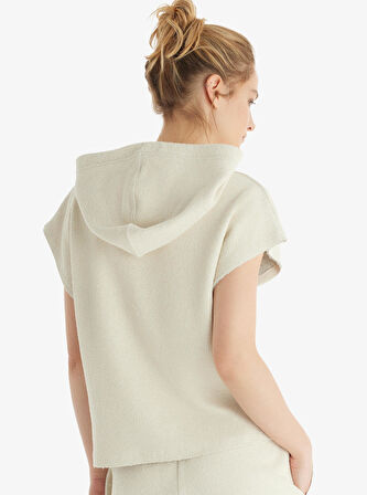 Kadın Premium Kısa Kol Şortlu Bej Ev Giyim 60554-55