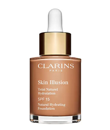 Clarins Skin Illusion SPF 15 - Nemlendirici Doğal Fondöten 112,3 Sandalwood 30 ml