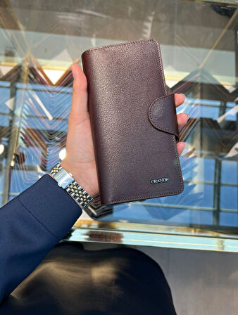Grande Hakiki Deri Unısex Cüzdan Kahve 2644