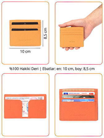 Grande Hakiki Deri Erkek Kartlık Cüzdan Kahve 762