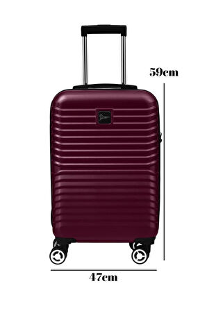 Kabin Boy %100 Polikarbon Valiz Bordo 1811