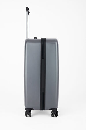 Orta Boy %100 Polikarbon Valiz Gri 1815