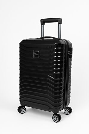 Kabin Boy %100 Polikarbon Valiz Parlak Siyah 1819