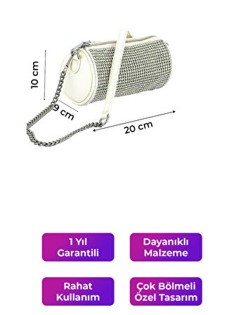Kriste Bell Kadın Çantası Çapraz Askılı Beyaz 26313