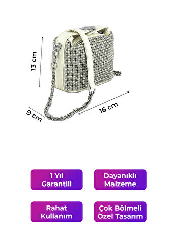 Kriste Bell Kadın Çantası Çapraz Askılı Beyaz 26314