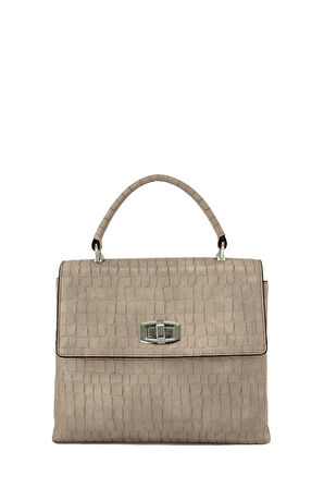 Kriste Bell Kadın Çanta Kroko Vizon 7145