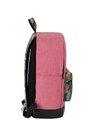 Benetton Okul Sırt Çantası Pembe Kamuflaj