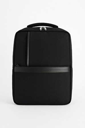 3 Bölmeli Okul Sırt Çantası (Laptop Bölmeli) Siyah 2122