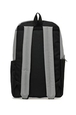 Trend Okul Sırt Çantası (Laptop Bölmeli) Gri- Siyah 1154