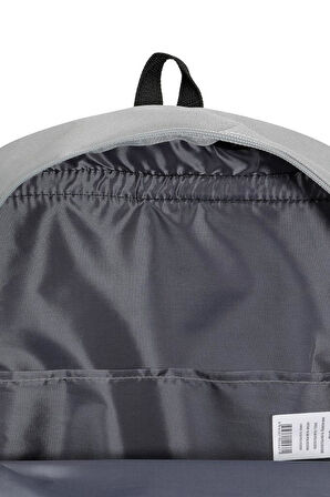Trend Okul Sırt Çantası (Laptop Bölmeli) Gri- Siyah 1154