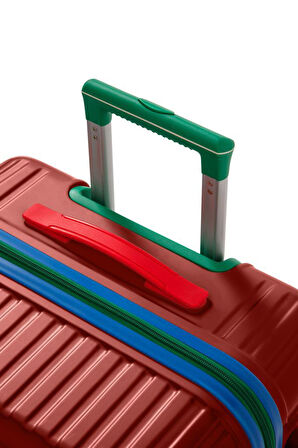 Kabin Boy %100 Polikarbon Valiz 4x2 Teker Bordo 1088