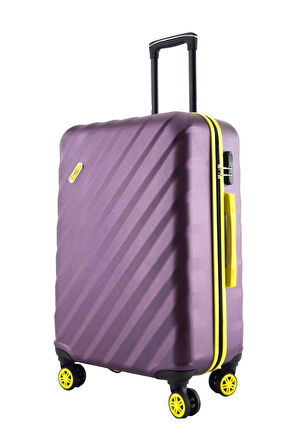 Büyük Boy Valiz 4x2 Teker Mor 1165