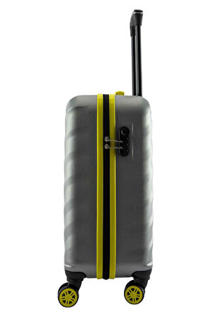 Kabin Boy Valiz 4x2 Teker Gri 1165