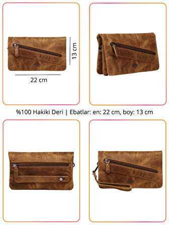 Grande Erkek Hakiki Deri El Portföy Çanta Taba 4272