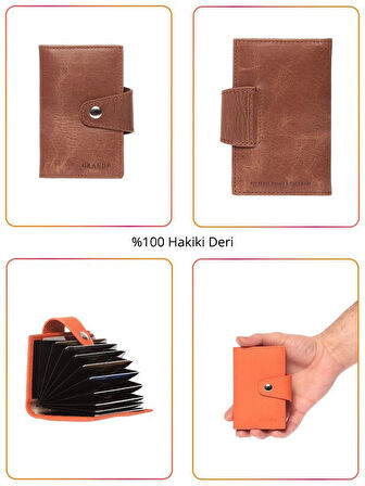 Grande Hakiki Deri Kartlık Su Yeşili 827