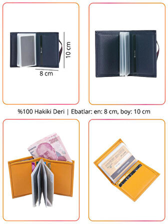 Grande Hakiki Deri Erkek Cüzdanı Sarı 325