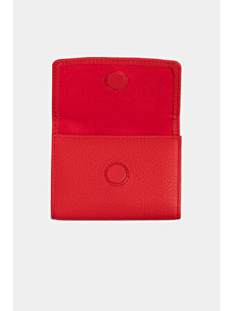 Grande Hakiki Deri Kartlık Kırmızı 841