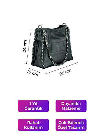 Kriste Bell Çapraz Askılı Kadın Çanta Kurşun 26553