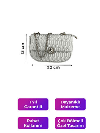Kriste Bell Kadın Çanta Beyaz 26408