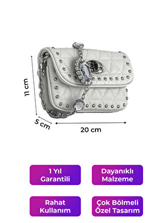 Kriste Bell Kadın Çanta Beyaz 26409