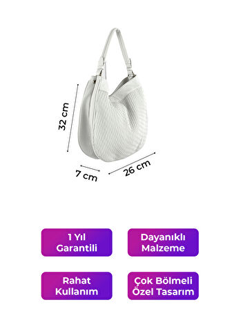 Kriste Bell Kadın Çanta Beyaz 26420