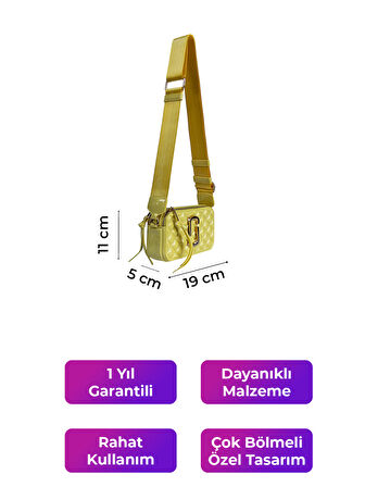 Kriste Bell Kadın Çanta Çapraz Askılı Sarı 26398