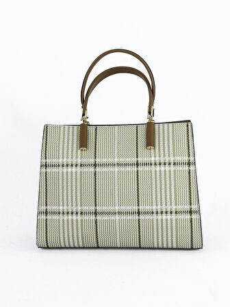 Kriste Bell Kadın Çanta Ekose - Bej 7406-E