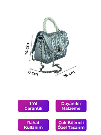 Kriste Bell Kadın Çanta Gümüş 26383