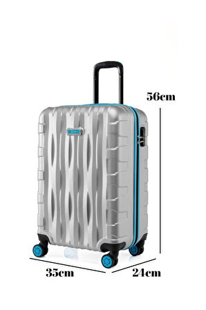 Kabin Boy Valiz 4x2 Teker Gri 1167
