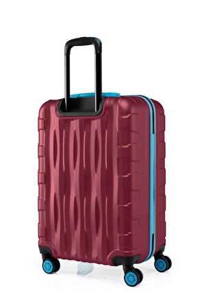 Büyük Boy Valiz 4x2 Teker Bordo 1167