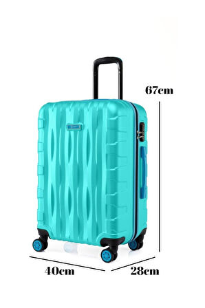 Orta Boy Valiz 4x2 Teker Su Yeşili 1167