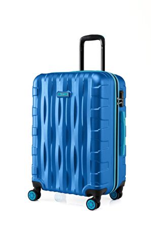 2'li Valiz Seti Büyük Boy - Orta Boy Mavi 1167