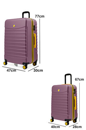 2'li Valiz Seti Büyük Boy - Orta Boy Rose 1168