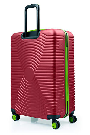 Büyük Boy Valiz 4x2 Teker Bordo 1169