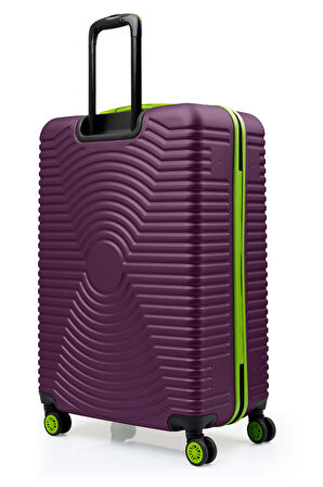 Büyük Boy Valiz 4x2 Teker Mor 1169