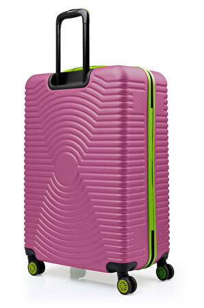 Büyük Boy Valiz 4x2 Teker Pembe 1169