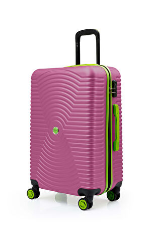 Kabin Boy Valiz 4x2 Teker Pembe 1169