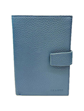 Grande Hakiki Deri Erkek Cüzdan Buz Mavi 2462
