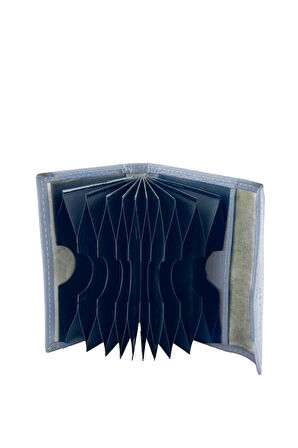 Grande Hakiki Deri Kartlık Buz Mavi  846