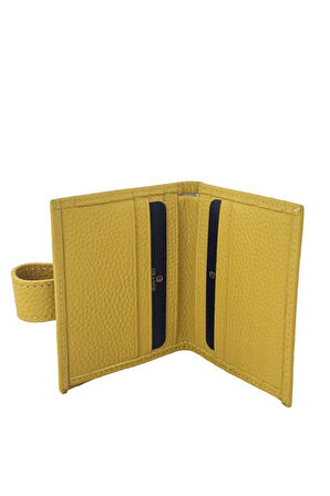 Grande Hakiki Deri Erkek Kartlık Sarı 718