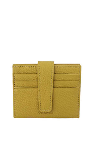 Grande Hakiki Deri Erkek Kartlık Sarı 718